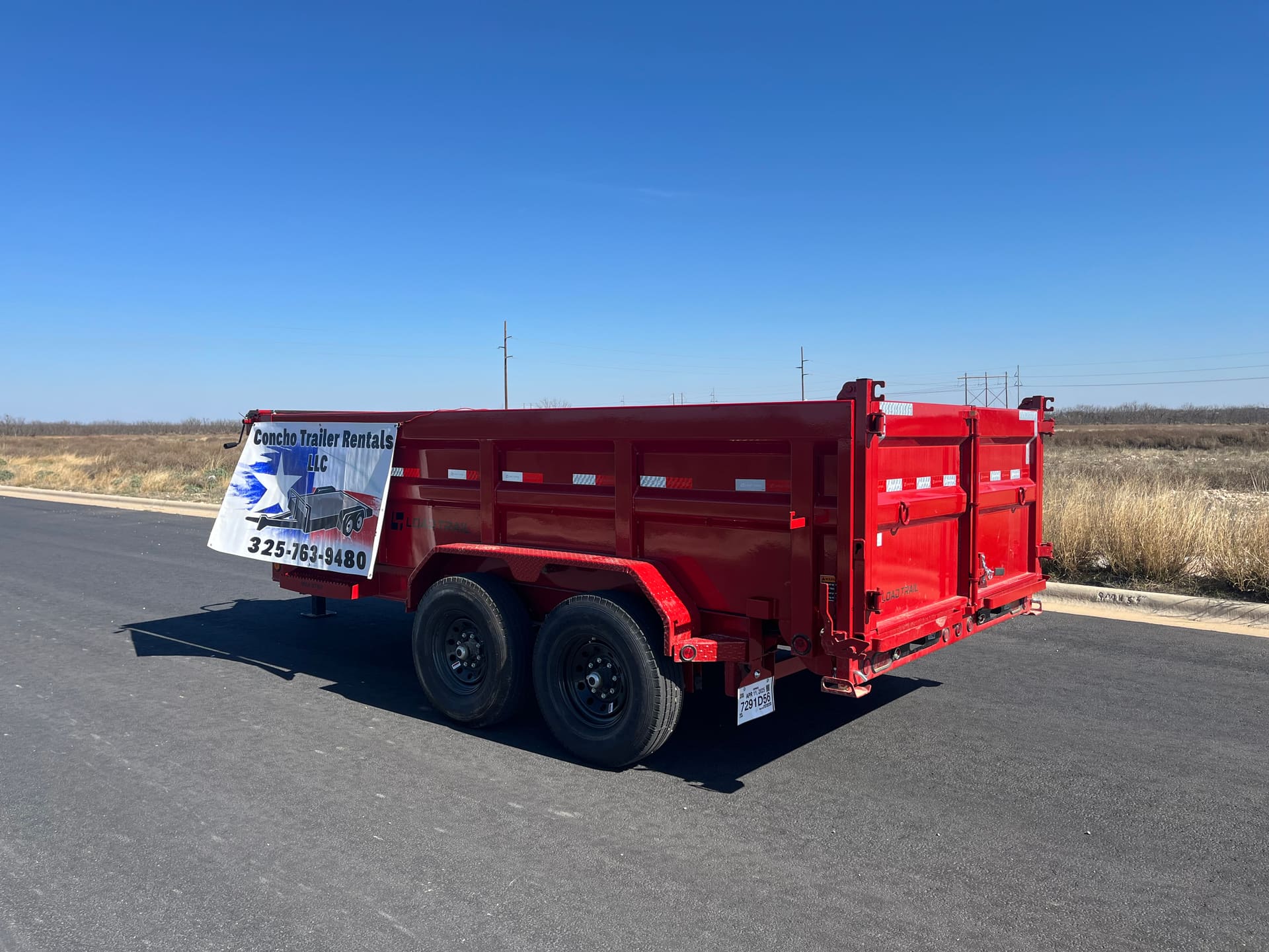 83" x 14' Dump Trailer (Red) photo 1 of 3
